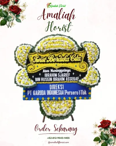 Papan Bunga Duka di Cilamaya Kulon